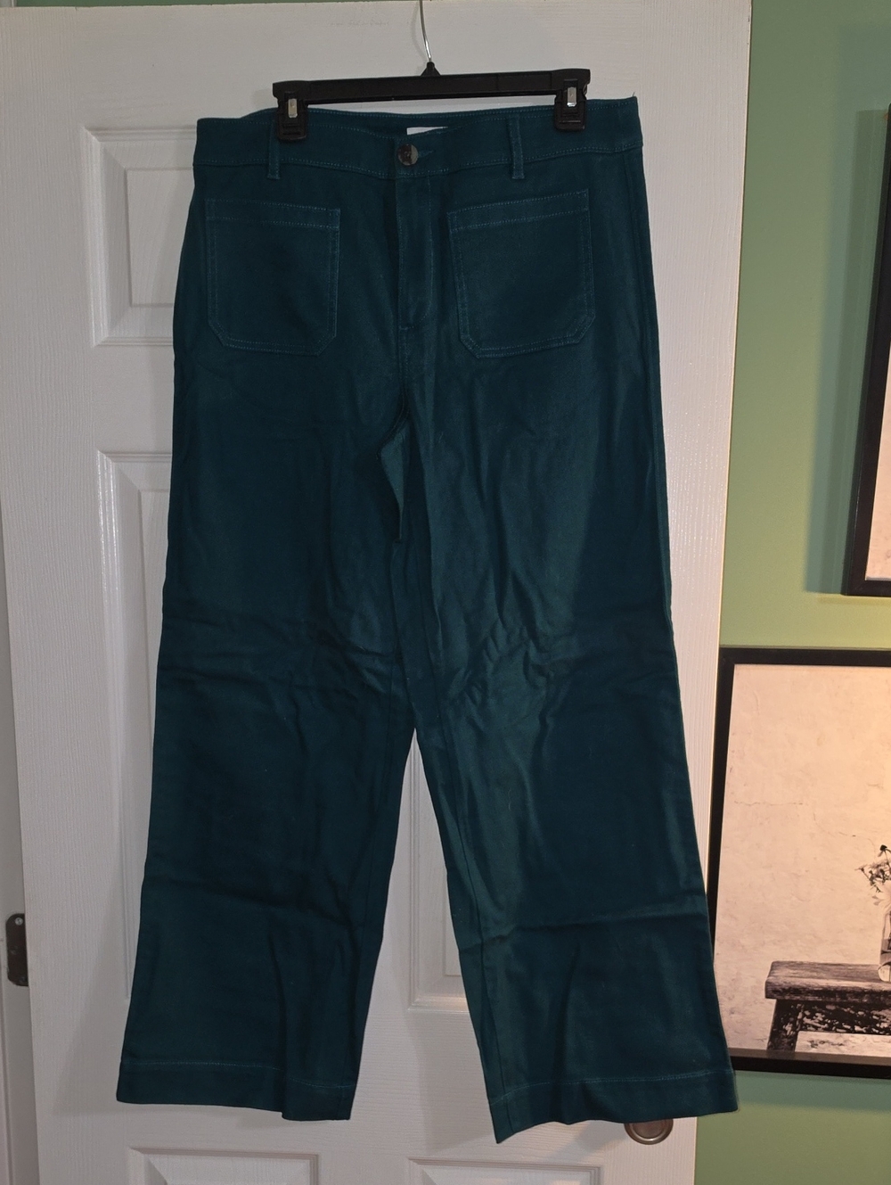 LOFT Teal Wide-Leg Pants